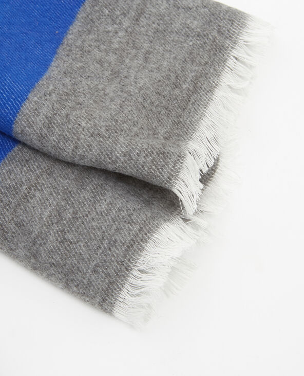 Echarpe à bandes colorées bleu marine - Pimkie