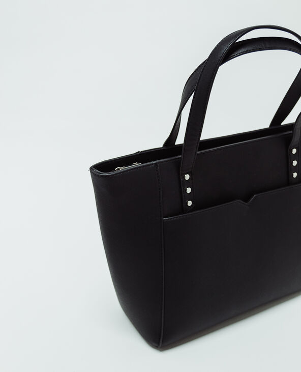 Sac cabas rigide noir - Pimkie