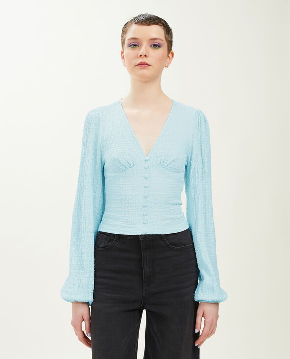 Top manches ballons bleu clair - Pimkie