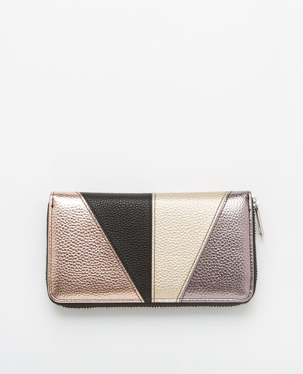 Portefeuille en simili cuir grainé cuivré - Pimkie