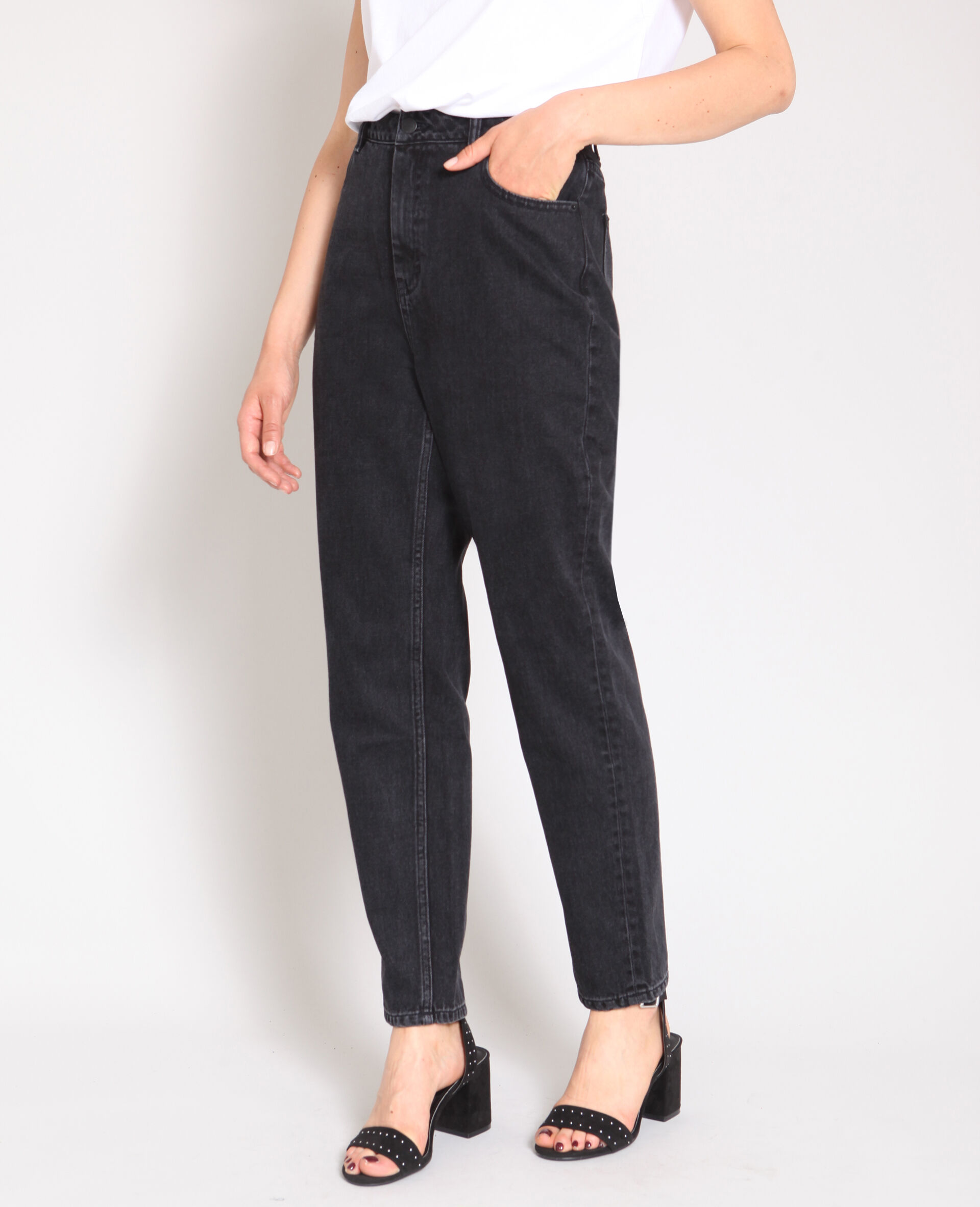 Mom jeans noir