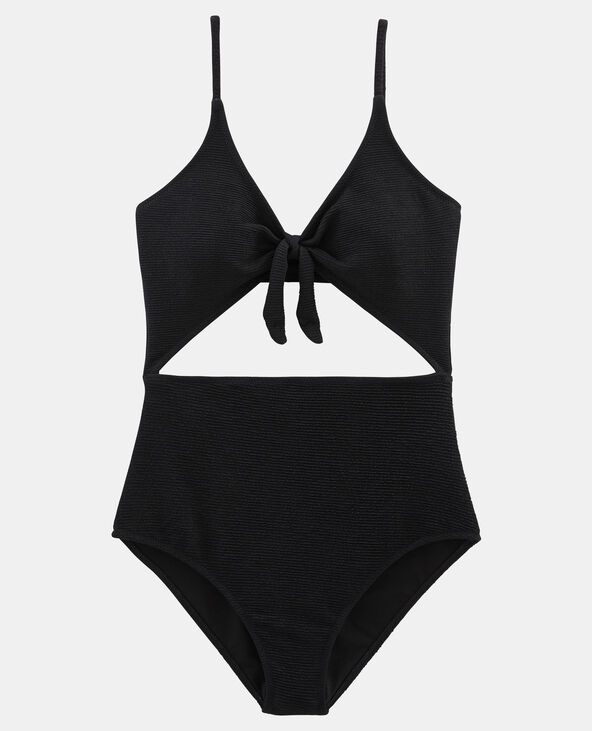 Maillot de bain une pièce à découpes noir - Pimkie