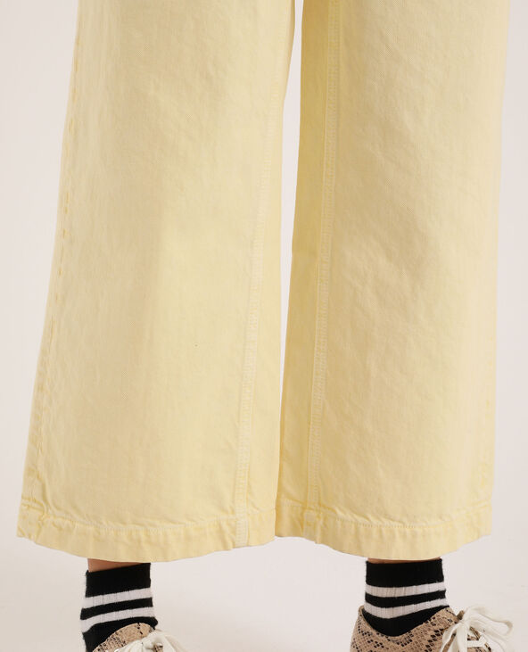 Jean wide leg jaune - Pimkie