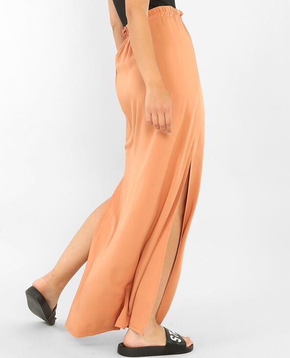 Jupe fluide longue vieux rose - Pimkie