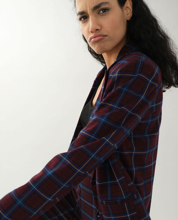 Veste longue bordeaux - Pimkie