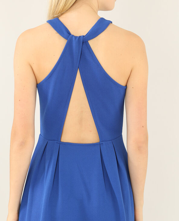 Robe patineuse dos croisé bleu marine - Pimkie