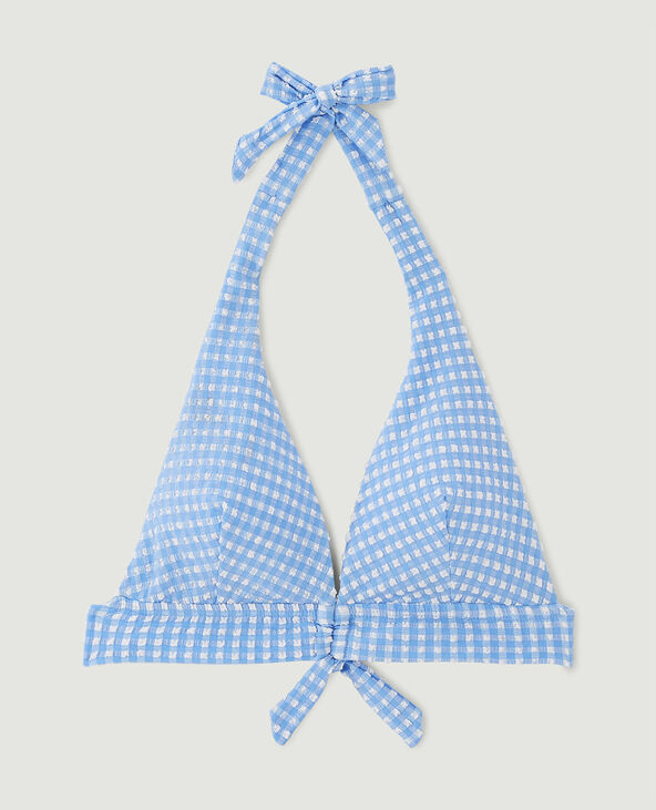 Haut de maillot triangle foulard bleu clair - Pimkie