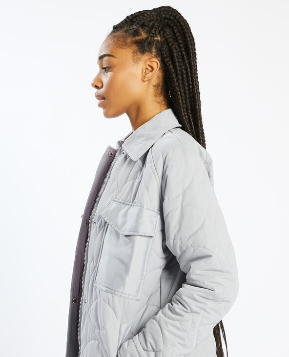 Manteau oversize matelassé bleu turquoise - Pimkie
