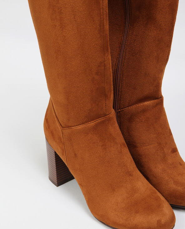 Bottes suédine marron - Pimkie