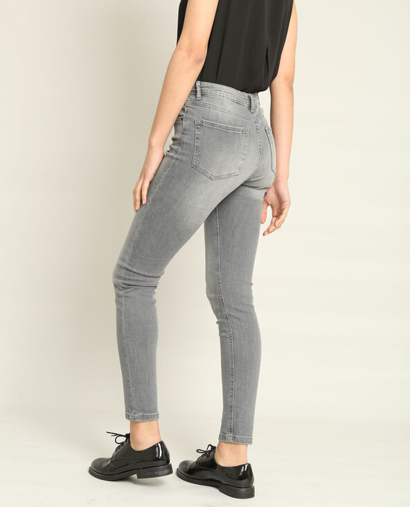 Jean skinny mid waist gris foncé - Pimkie