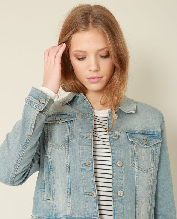 Veste en jean bleu - Pimkie
