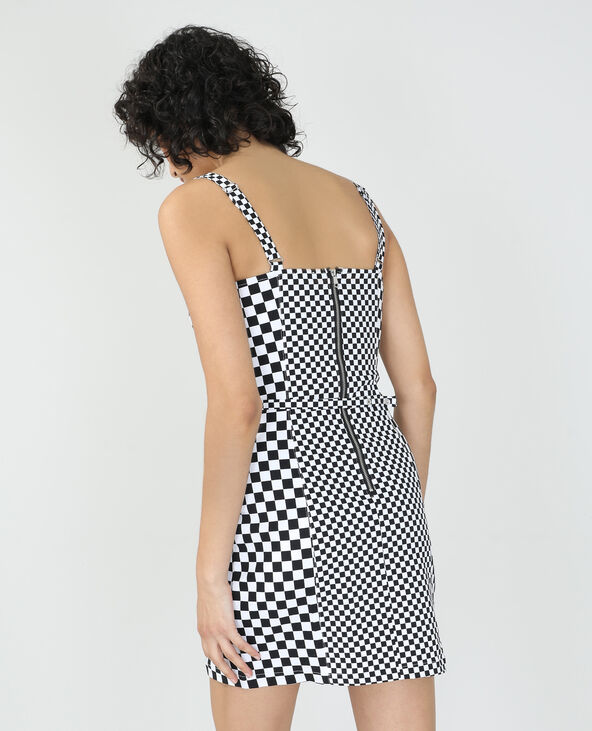 Robe damier noir - Pimkie