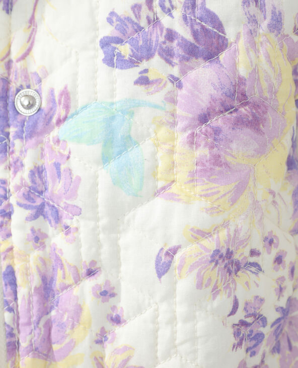 Veste matelassee fleurie