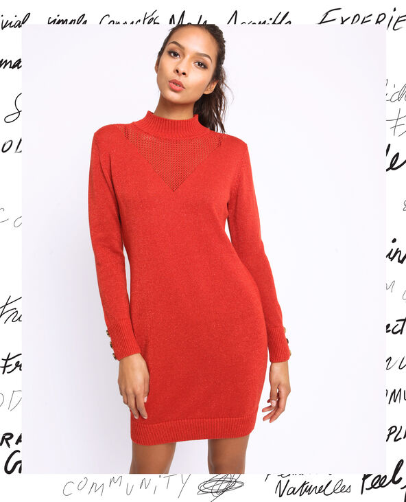Robe pull rouge pimkie hot sale