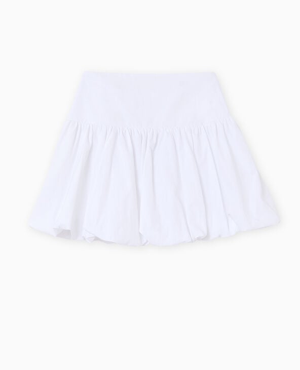 Jupe courte balloon blanc - Pimkie