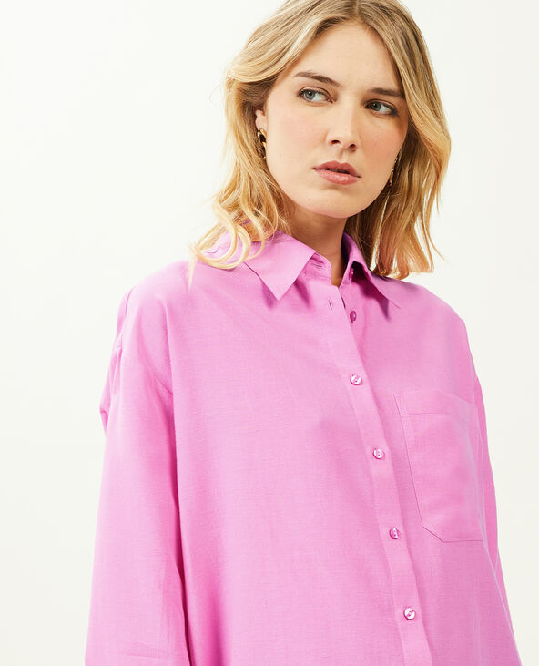 Chemise oversize rose - Pimkie