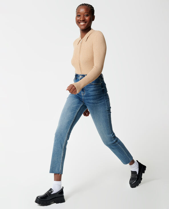 Jean taille haute straight deals
