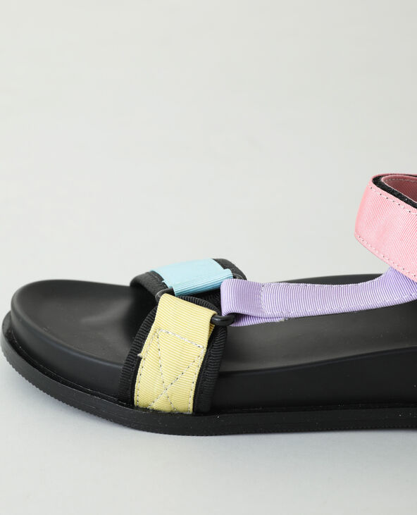 Sandales multicolores bleu - Pimkie
