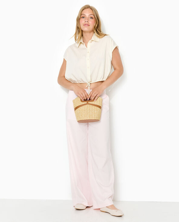 Pantalon droit city taille standard rose clair - Pimkie
