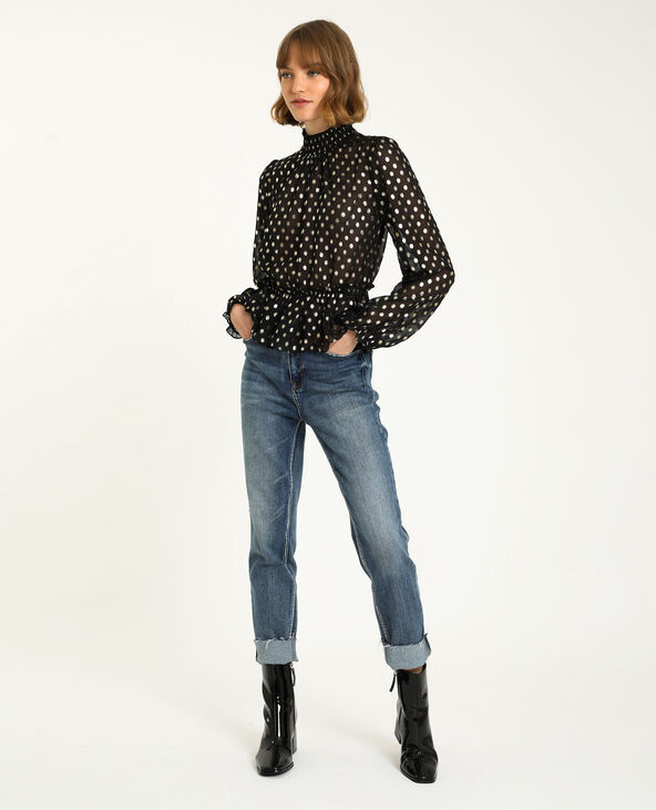 Blouse transparente noir - Pimkie