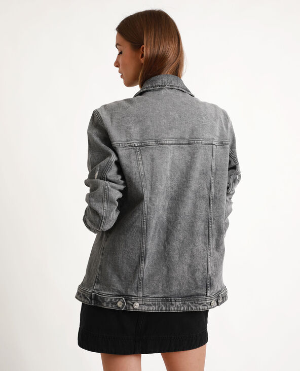 Veste en jean longue Pimkie