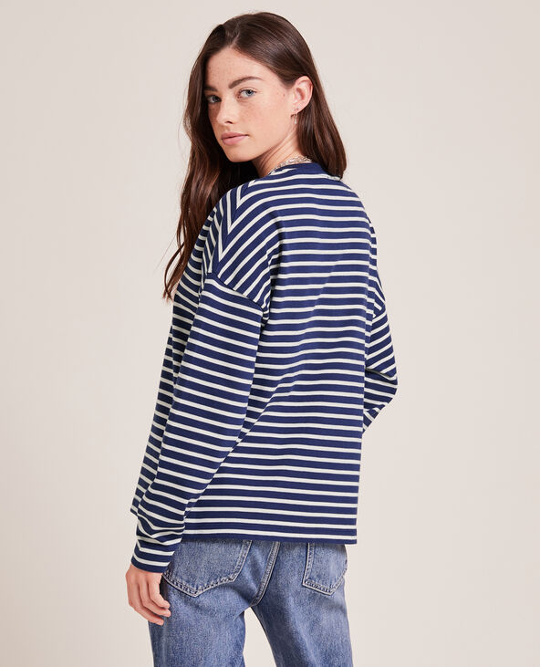 Marinière manches longues bleu marine - Pimkie