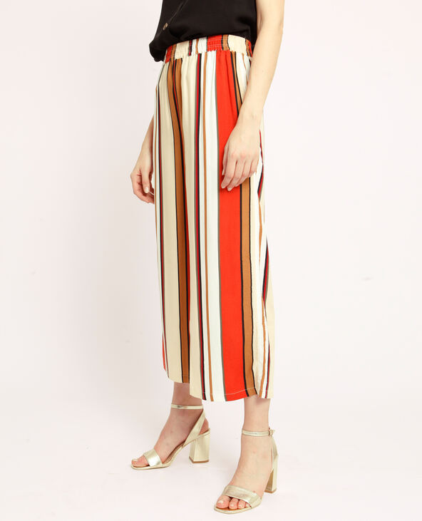Pantalon fluide store a rayure