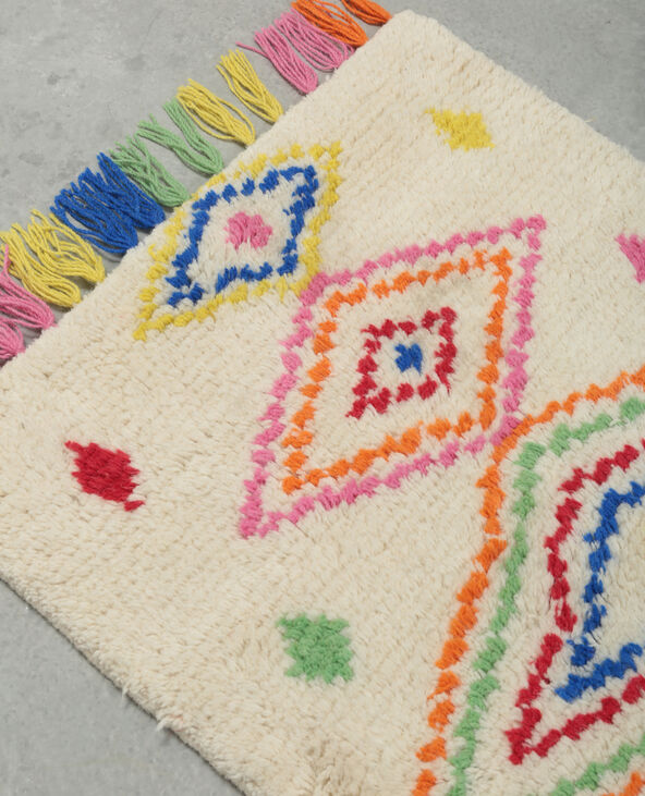 Tapis laine multicolore jaune - Pimkie