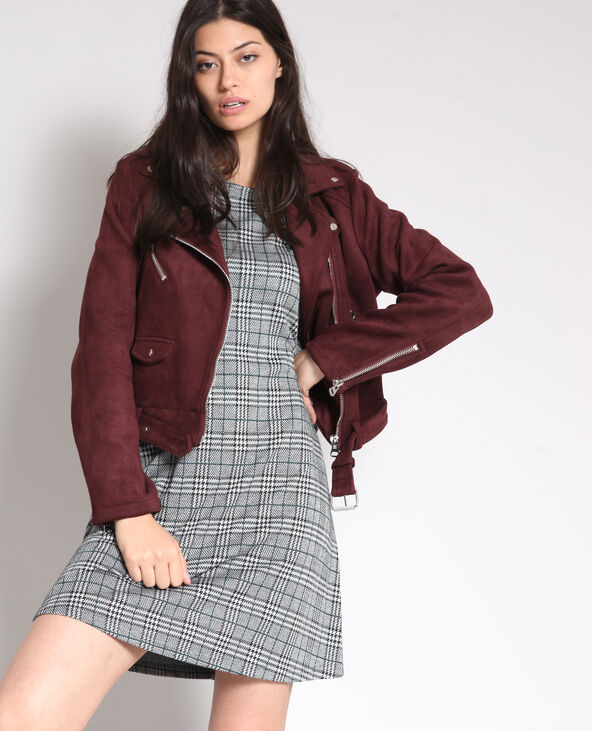 Veste suedine bordeaux 2025