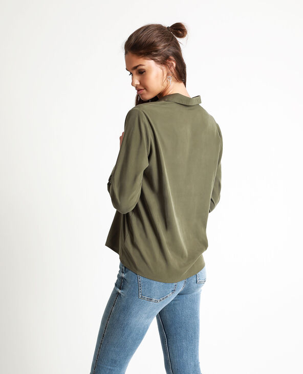 Chemise carrée taupe - Pimkie