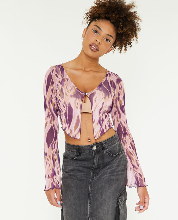 Top court en tulle rose clair - Pimkie