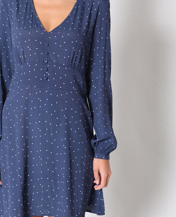 Robe à manches longues bleu marine - Pimkie