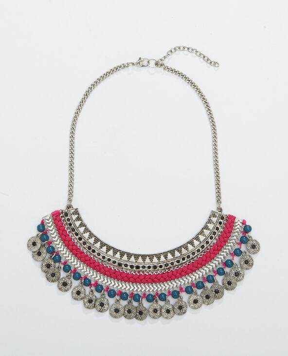 Collier plastron argenté - Pimkie