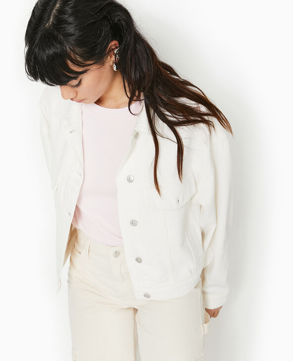 Veste en jean écru - Pimkie