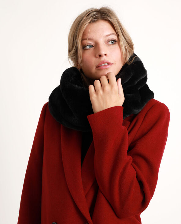 Col en fausse fourrure noir - Pimkie