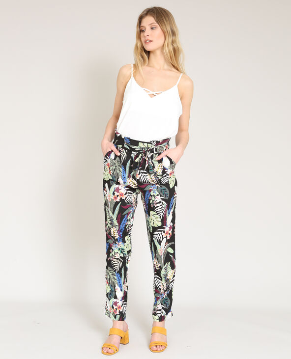 Pantalon fluide shop fleuri