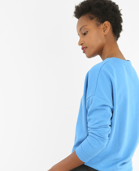 Sweat à message bleu - Pimkie