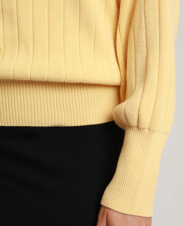 Pull strié jaune - Pimkie