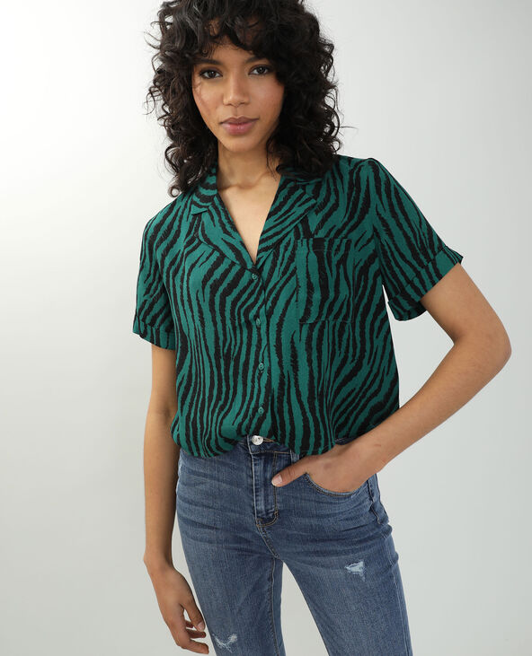 Chemise tigrée noir - Pimkie