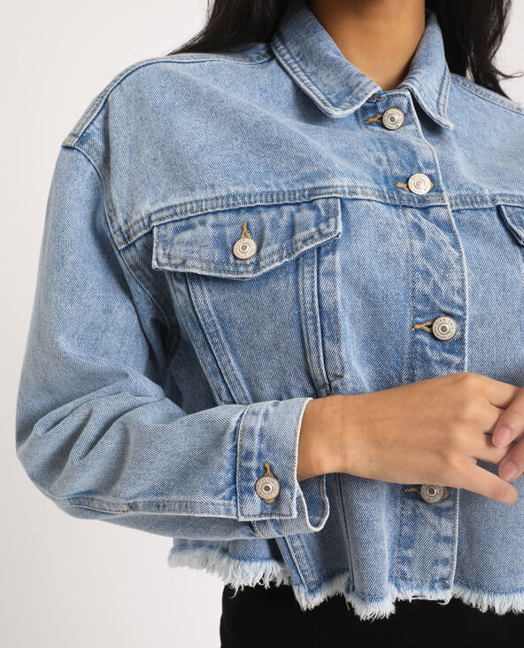 Veste en shop jean courte pimkie