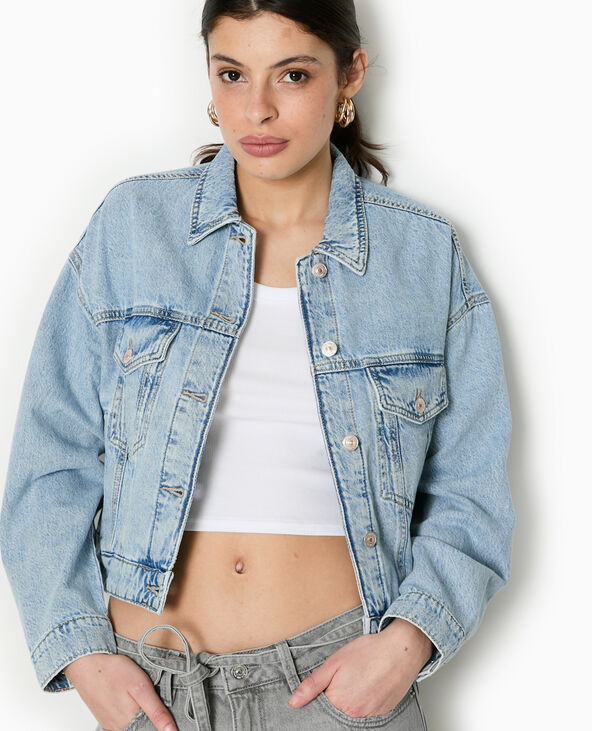 Veste en jean bleu - Pimkie