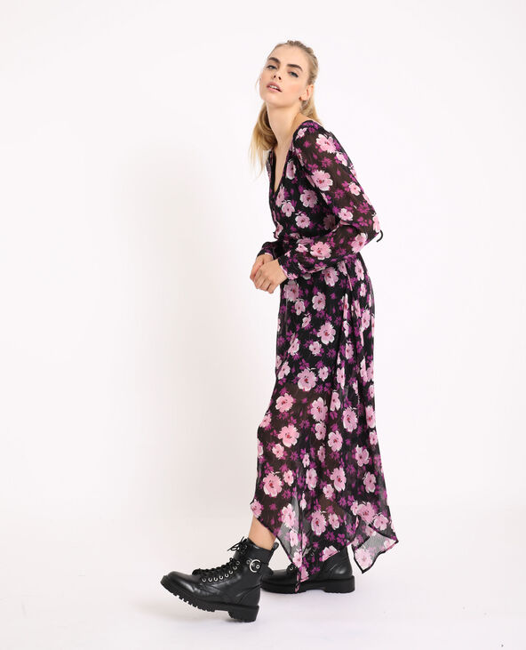 Robe à fleurs noir - Pimkie