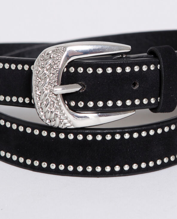 Ceinture à clous noir - Pimkie