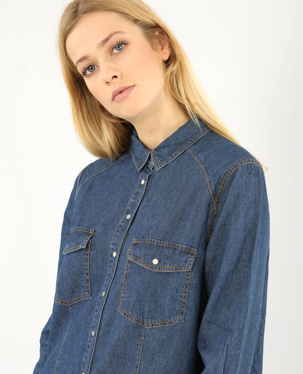 Robe chemise jean