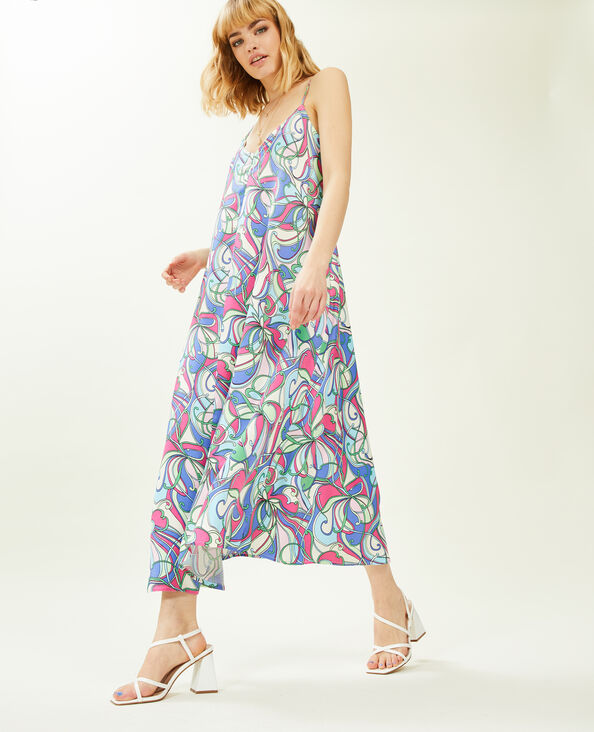 Robe dos-nu avec liens à nouer violet - Pimkie