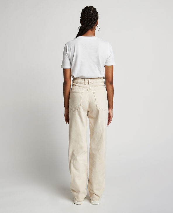 Jean large uni écru - Pimkie