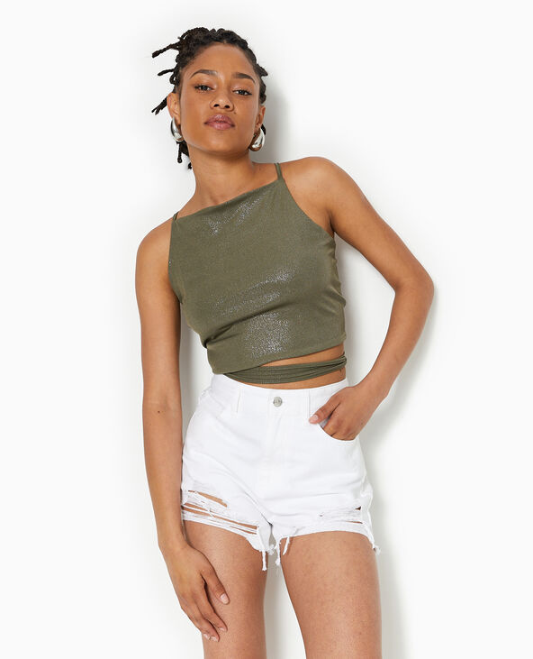 Short en jean destroy blanc - Pimkie