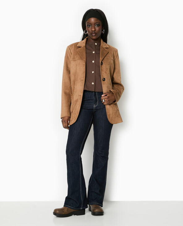 Veste sans manches avec boutons marron - Pimkie