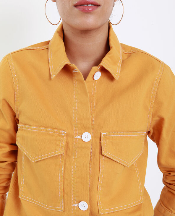 Veste droite jaune ocre - Pimkie