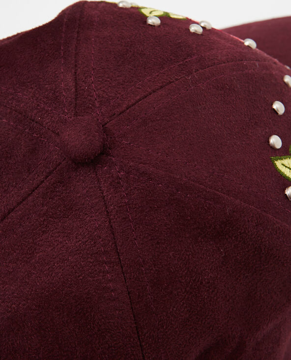 Casquette brodée bordeaux - Pimkie